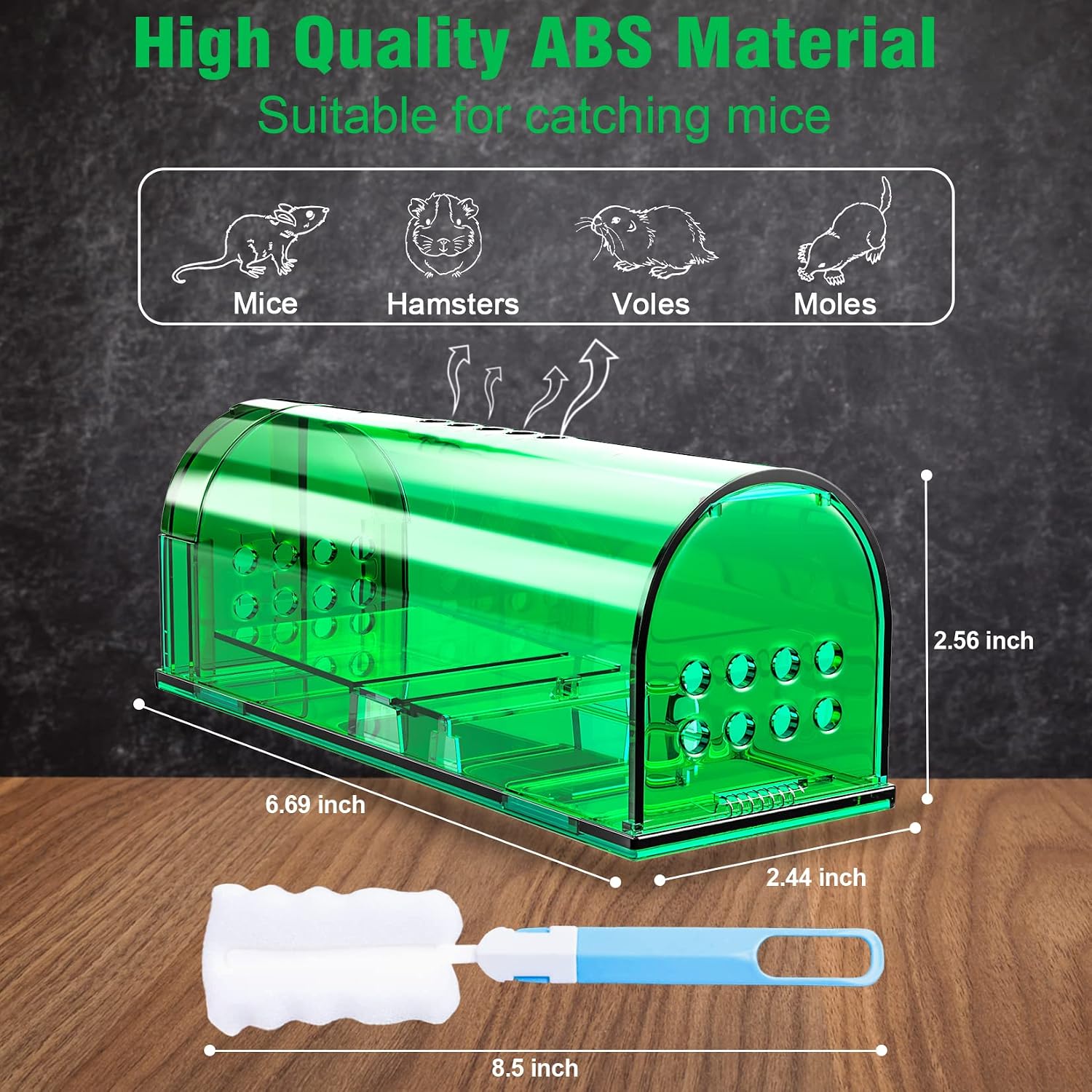 4 Pcs Humane Live Mouse Traps No Kill Reusable Mice Trap Catch