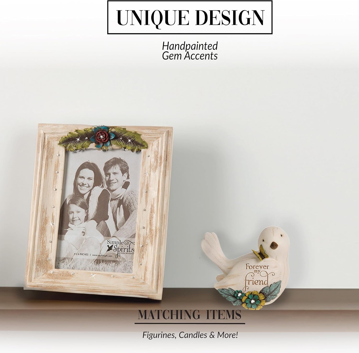 Pavilion Gift Company - Simple Spirits 41104 Decorative Bird Friend Make Life Beautiful Bird Figurine 3.5"