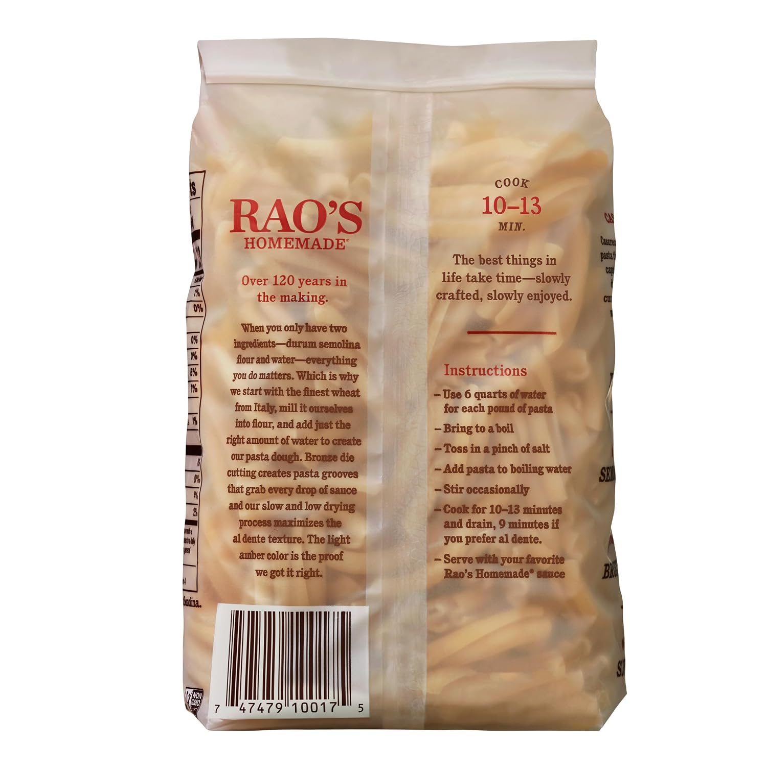 Rao's Homemade Farfalle Pasta, 16 Oz Bag