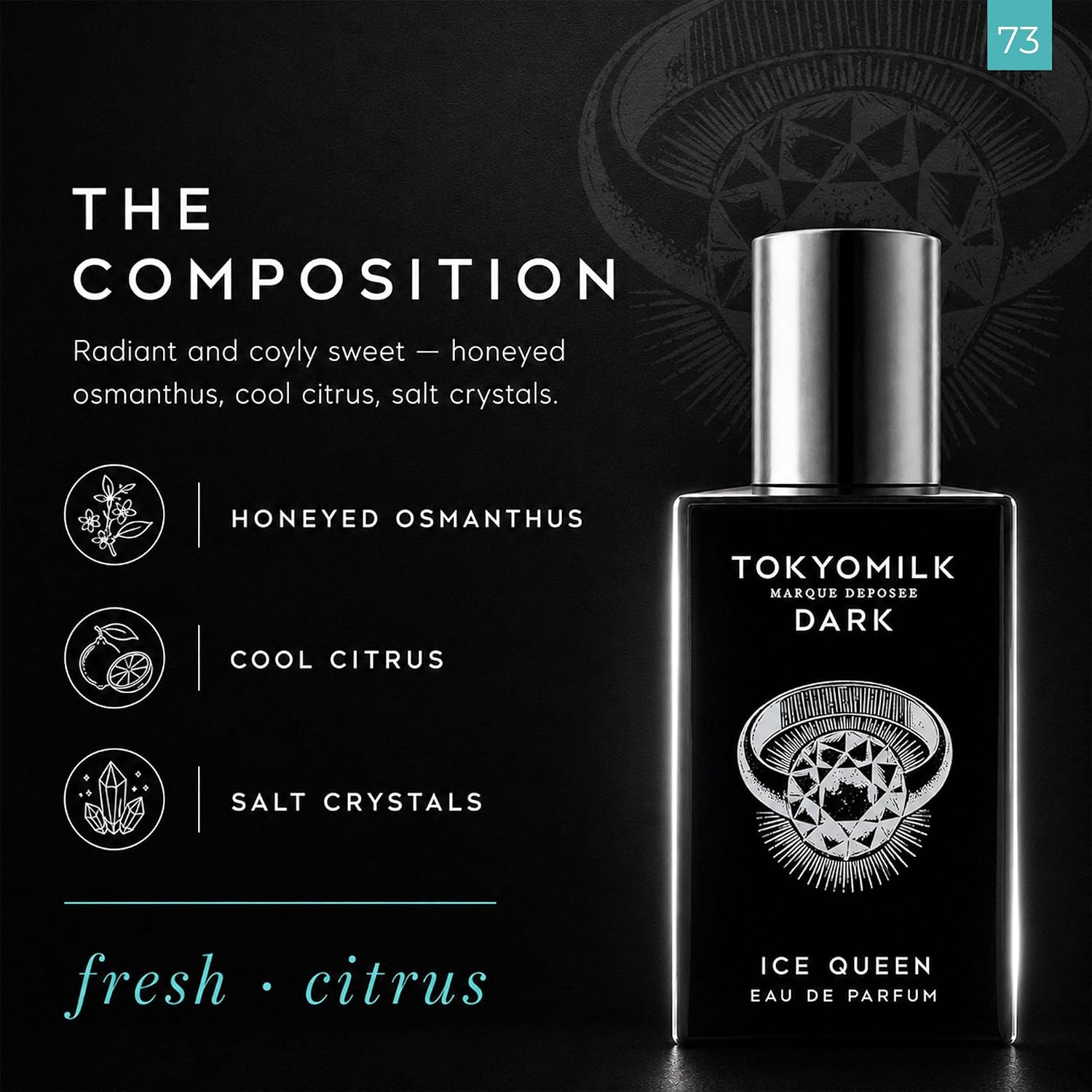 TOKYOMILK Dark Eau de Parfum, Alluring Luxury Perfume for Women & Men, Long Lasting Fragrance, Signature Ladies Essentials