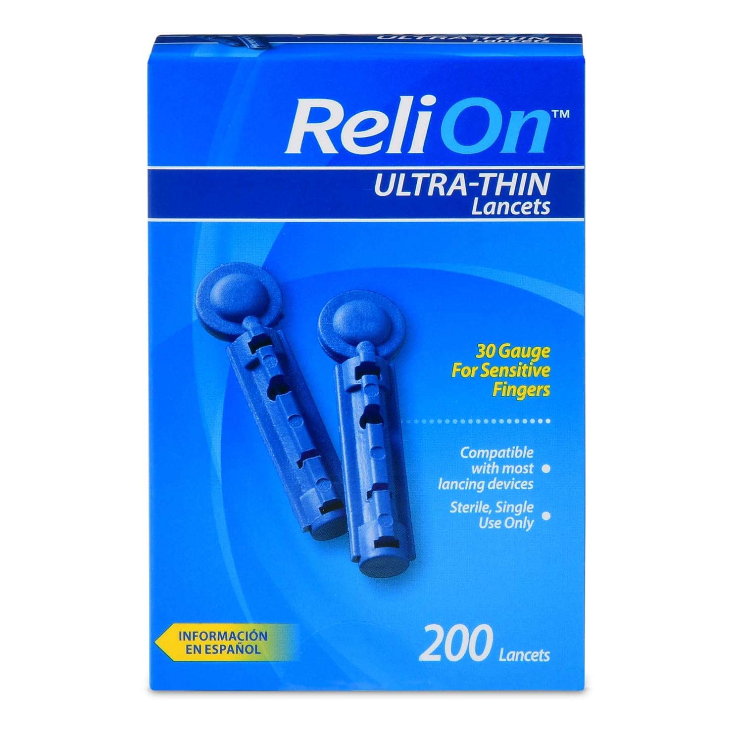 ReliOn 30G Ultra Thin Lancets 200-ct (Pack of 2)