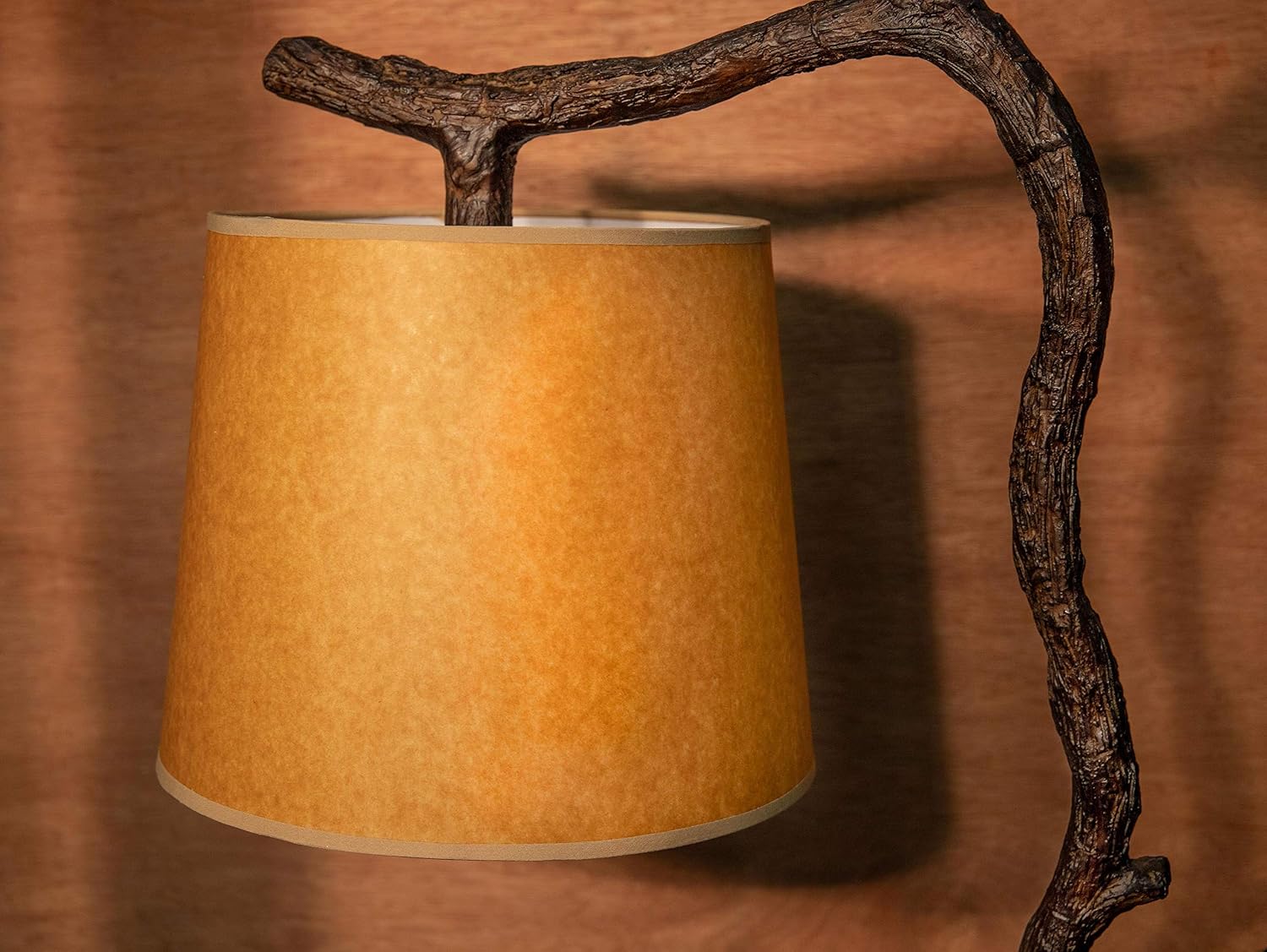 Kenroy Home Overhang Floor Lamp with Bronze Finish, Rustic Style, 61" Height, 17.75" Width, 12" Depth