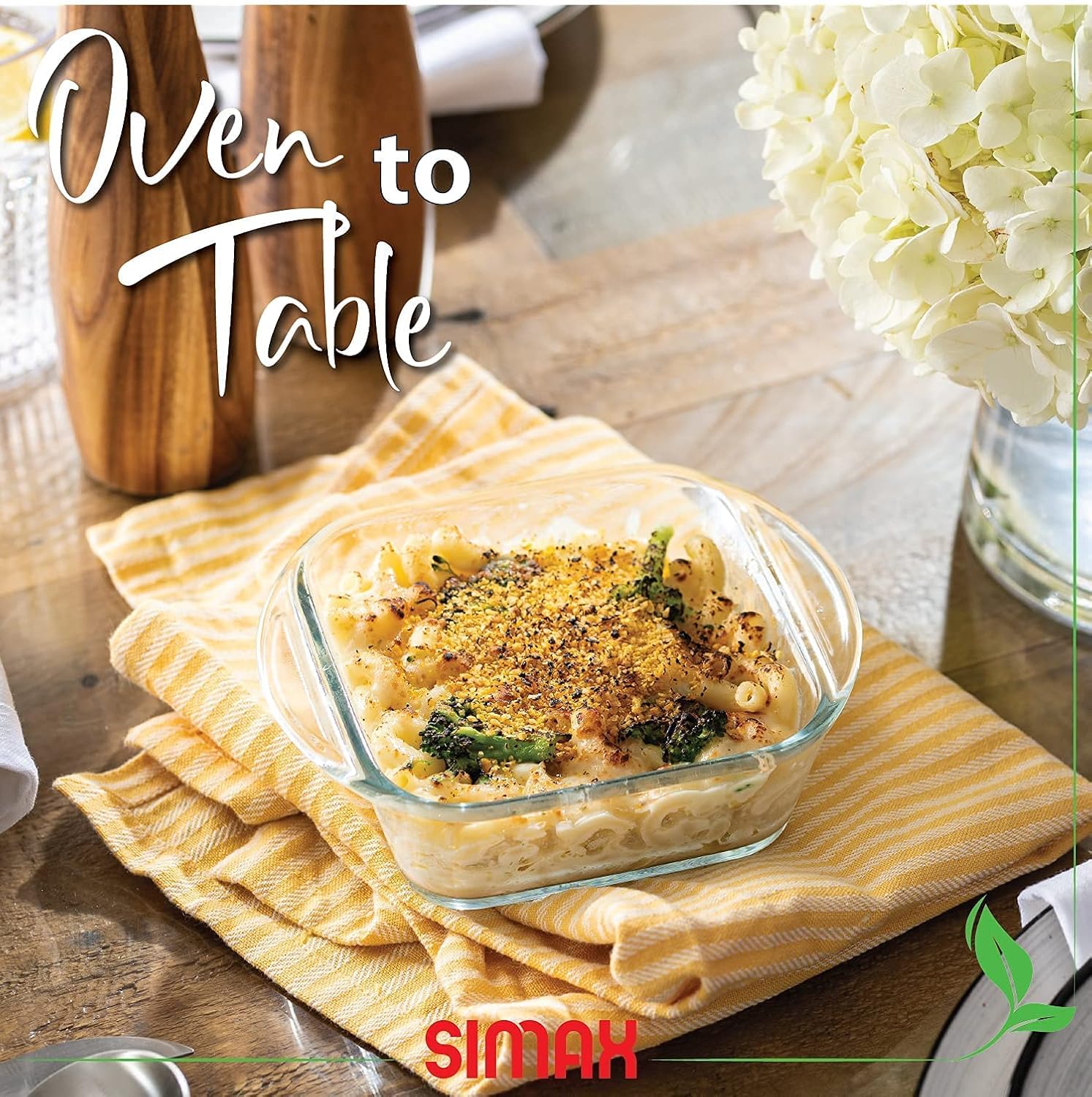 Simax Casserole Dish For Oven, 10 Ounce Mini Glass Baking Dish With Lid, Small, Personal Sized Bakeware and Cookware, Great for Storage, Microwave