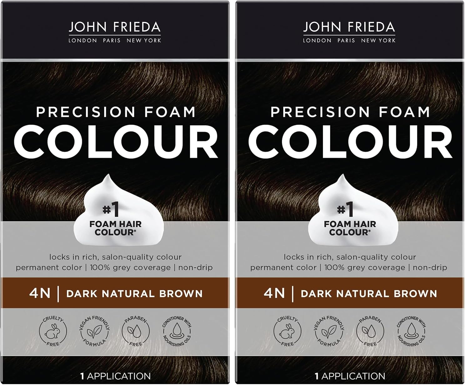 John Frieda Precision Foam Colour Light Natural Blonde 9N, 1 Application | Full Gray Coverage, Anti-Fade Color, Light Blonde Tone, Deep Saturation, Easy Foam Application