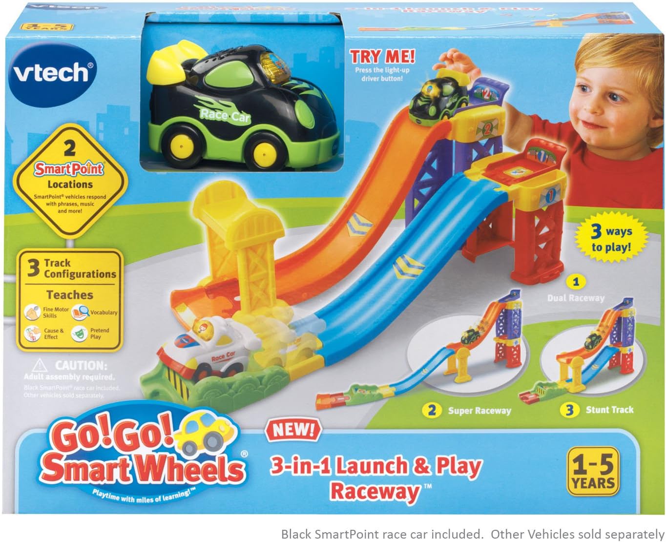 VTech Go! Go! Smart Wheels 3-in-1 Launch and Play Raceway