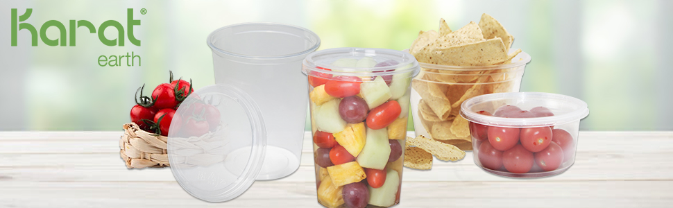 Karat Earth 32 oz PLA Round Deli Container