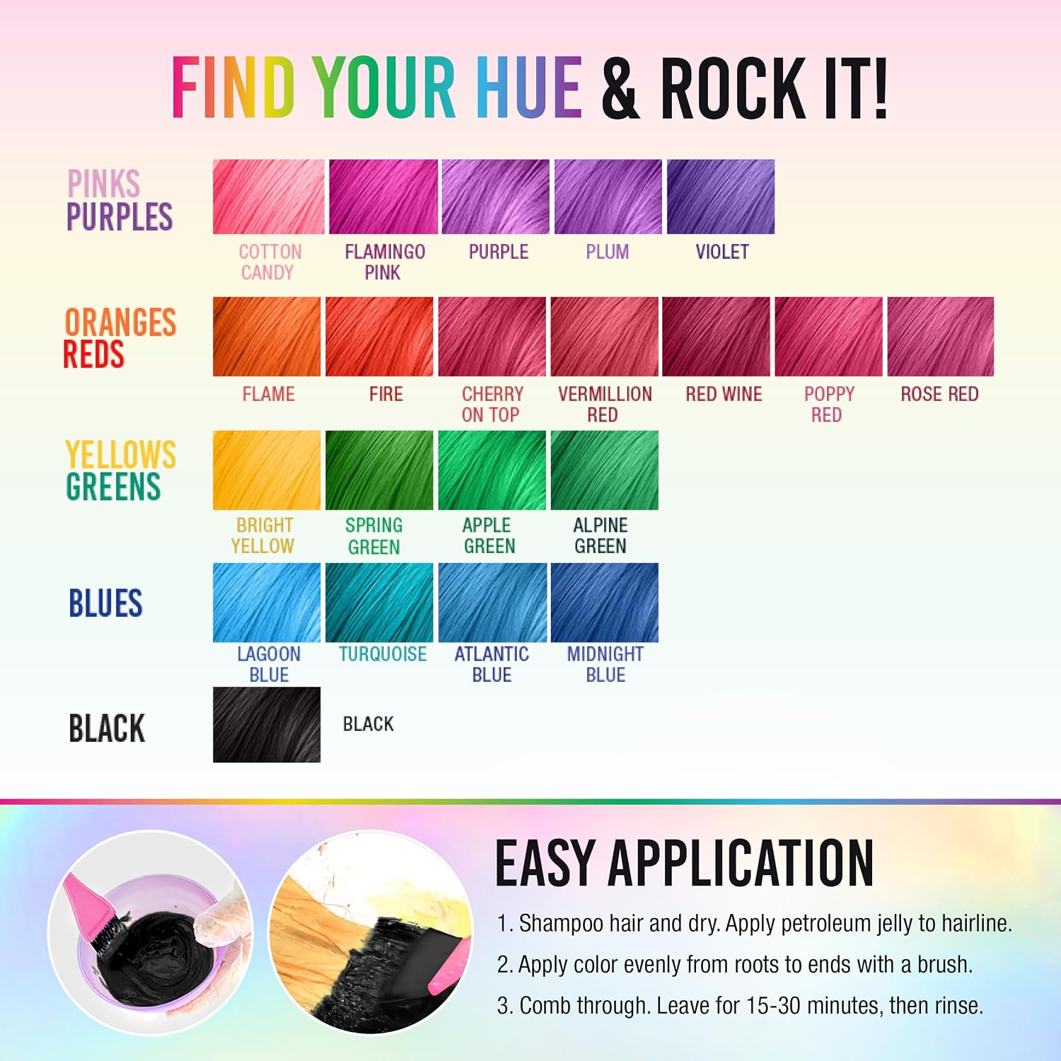 Punky Colour Flamingo Pink Semi Permanent Hair Color – Vibrant Pink Hair Dye, Vegan & Cruelty-Free Conditioning Formula, Lasts Up to 35 Washes, 3.5 fl oz