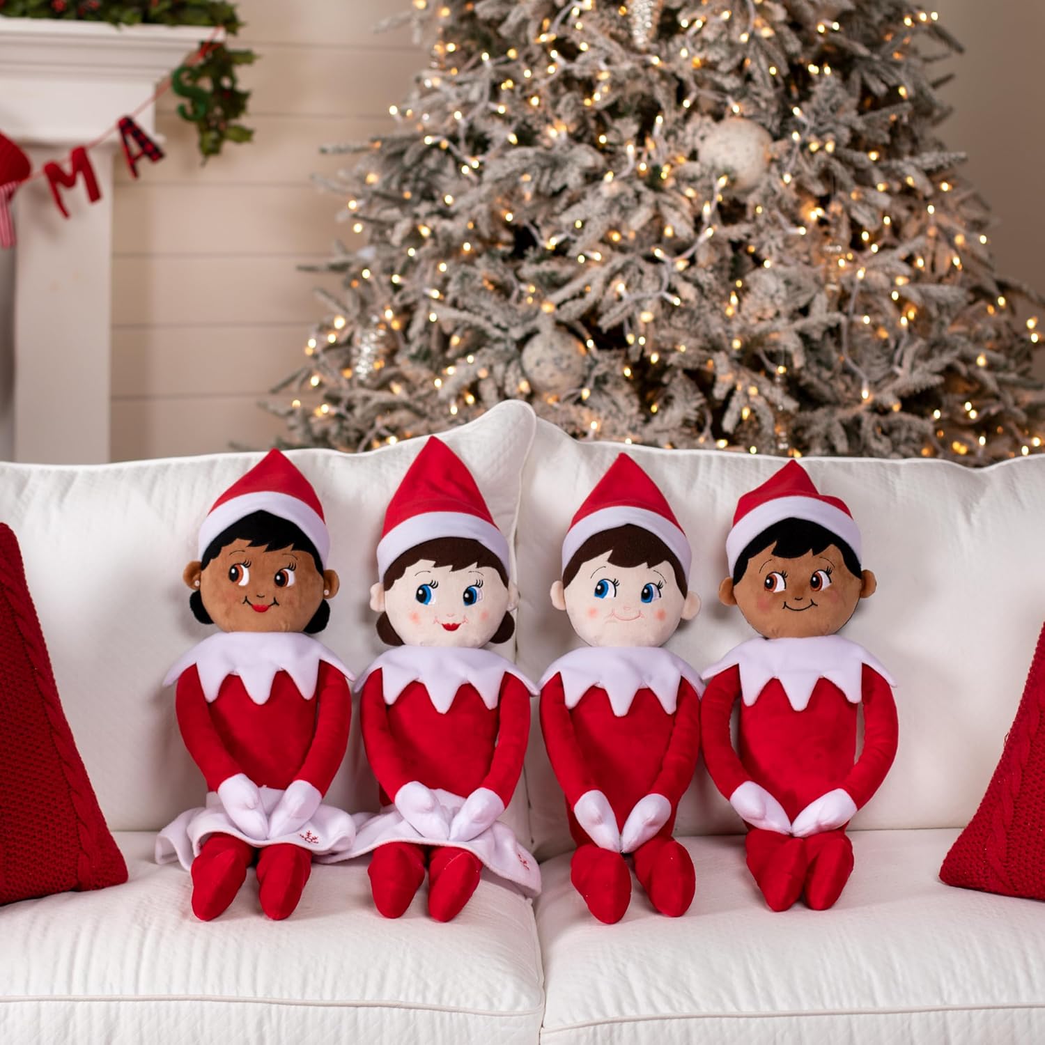 The Elf on the Shelf Plushee Pals 27-Inch Boy Scout Elf Plush Blue Eyes | Soft, huggable 27-inch Scout Elf plush for cuddling