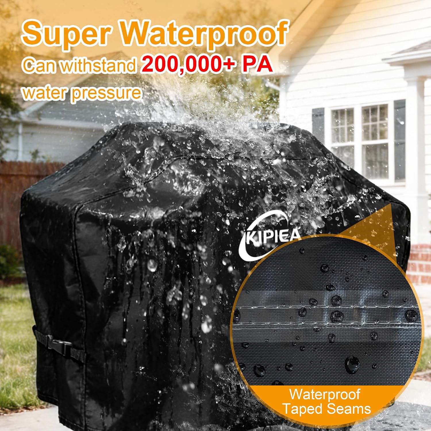 600D Vertical Smoker Cover for Pit Boss 3/4 / 5/7 Series, Waterproof Pellet Grill Cover, 73550, UV Resistant, No Tear, No Fading