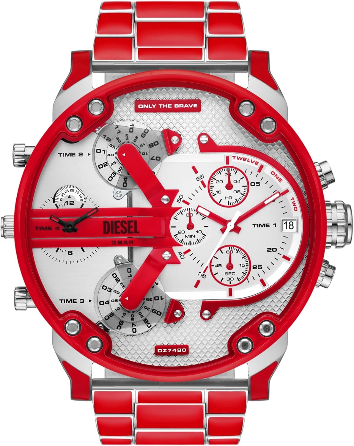 Diesel Mr. Daddy 2.0 Men's Watch, Stainless Steel Chronograph Sports Watch for Men