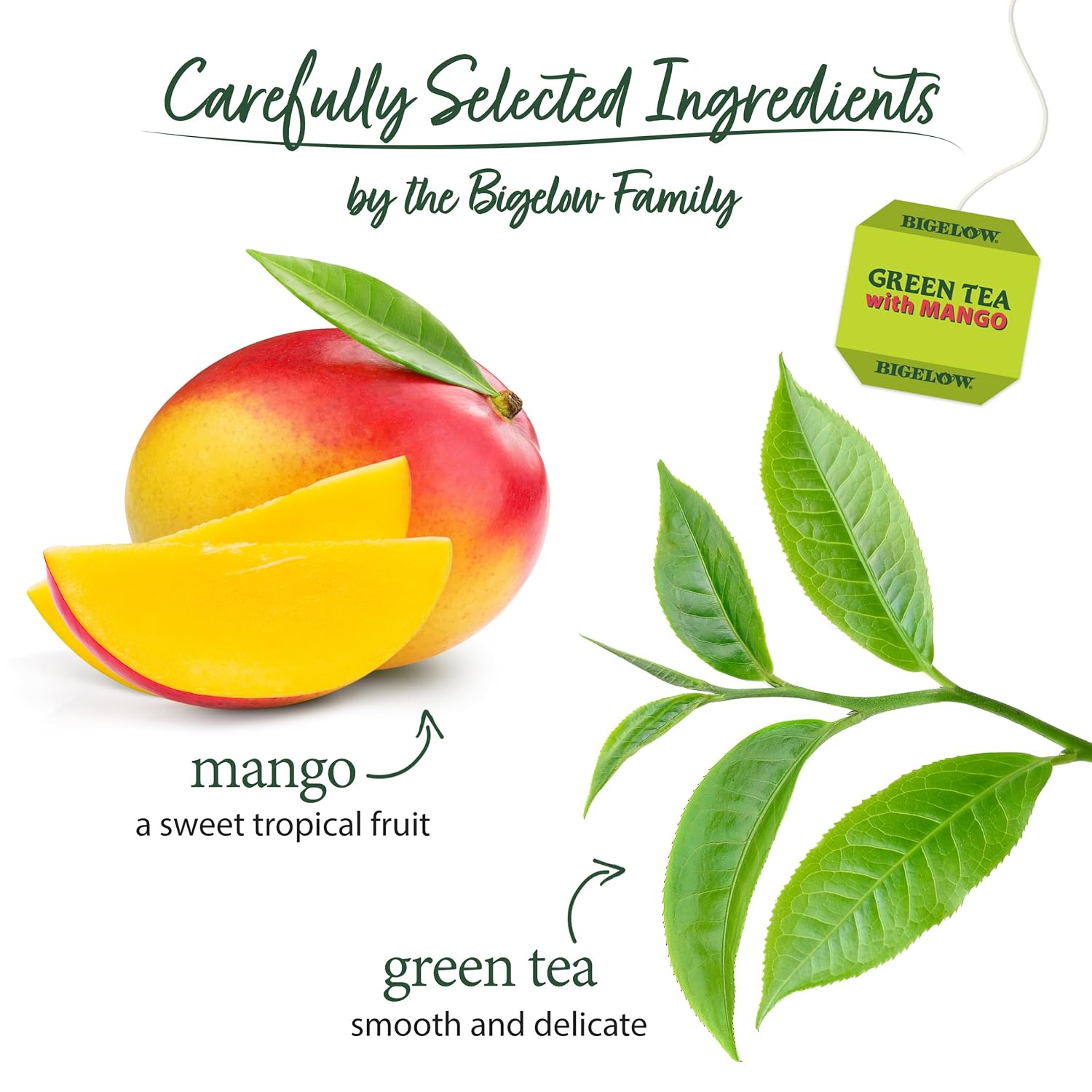 Bigelow Tea Classic Green Tea Bags, 40 Count (Pack of 6)