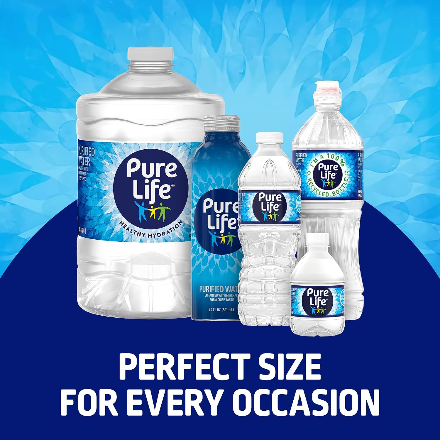 Pure Life Purified Bottled Water, 15 Pack - Still Drinking Water Enhanced with Minerals for a Crisp Taste - 16.9 Fl Oz - Toy Story 5 Packaging Graphics