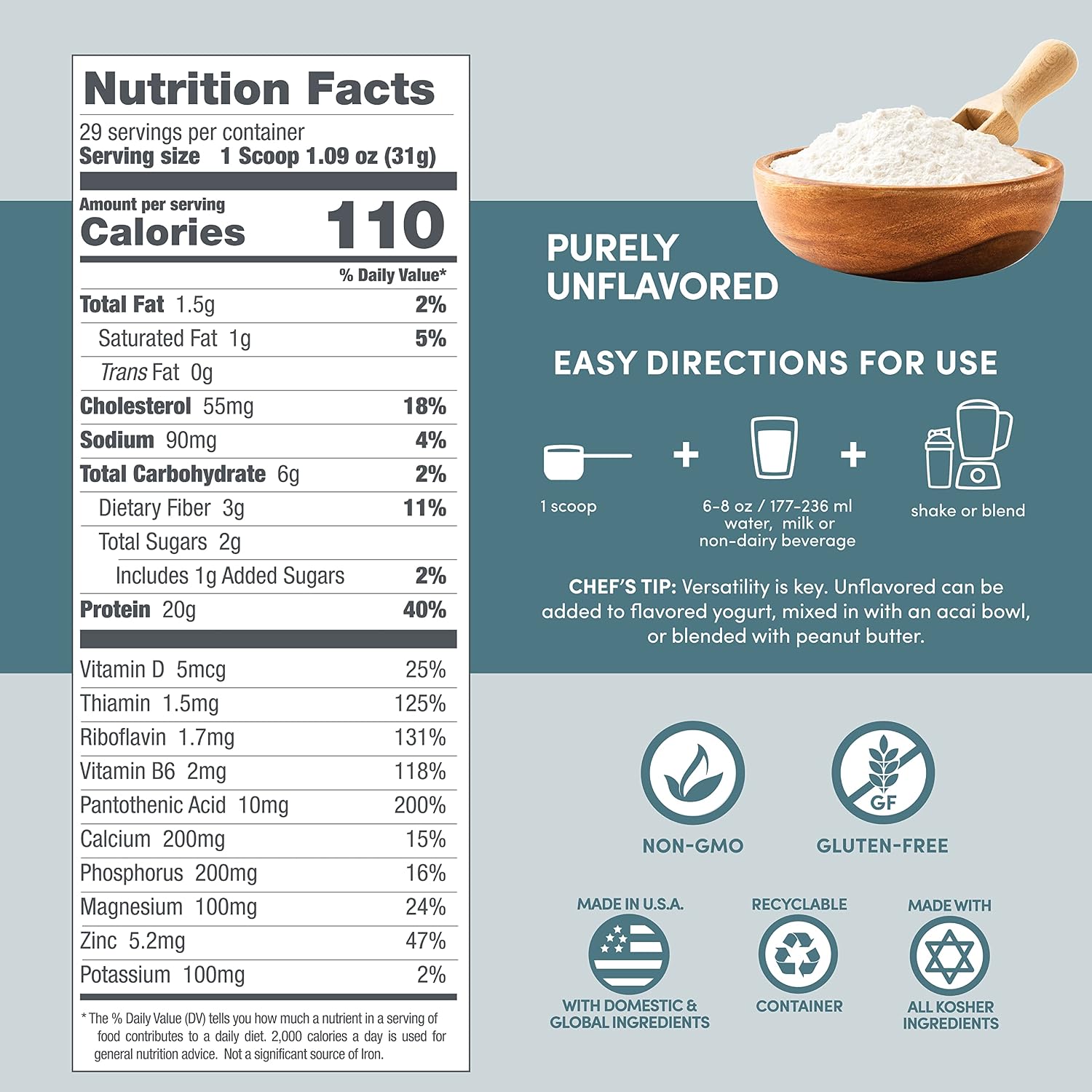 Designer Wellness, Vanilla, Designer Whey Protein Powder, 2 lb