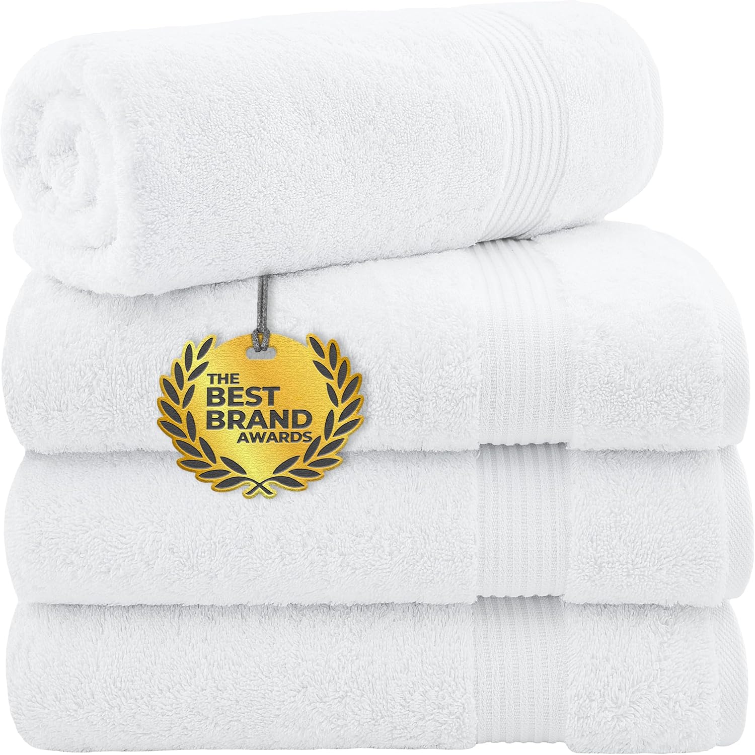 Cotton Paradise Towel Set of 6, 2 Bath Towels, 2 Hand Towels and 2 Washcloths Towels for Bathroom Sets, Smoke Gray