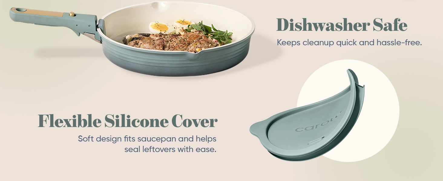 Pots and Pans Non Stick, Cookware Sets Detachable Handle