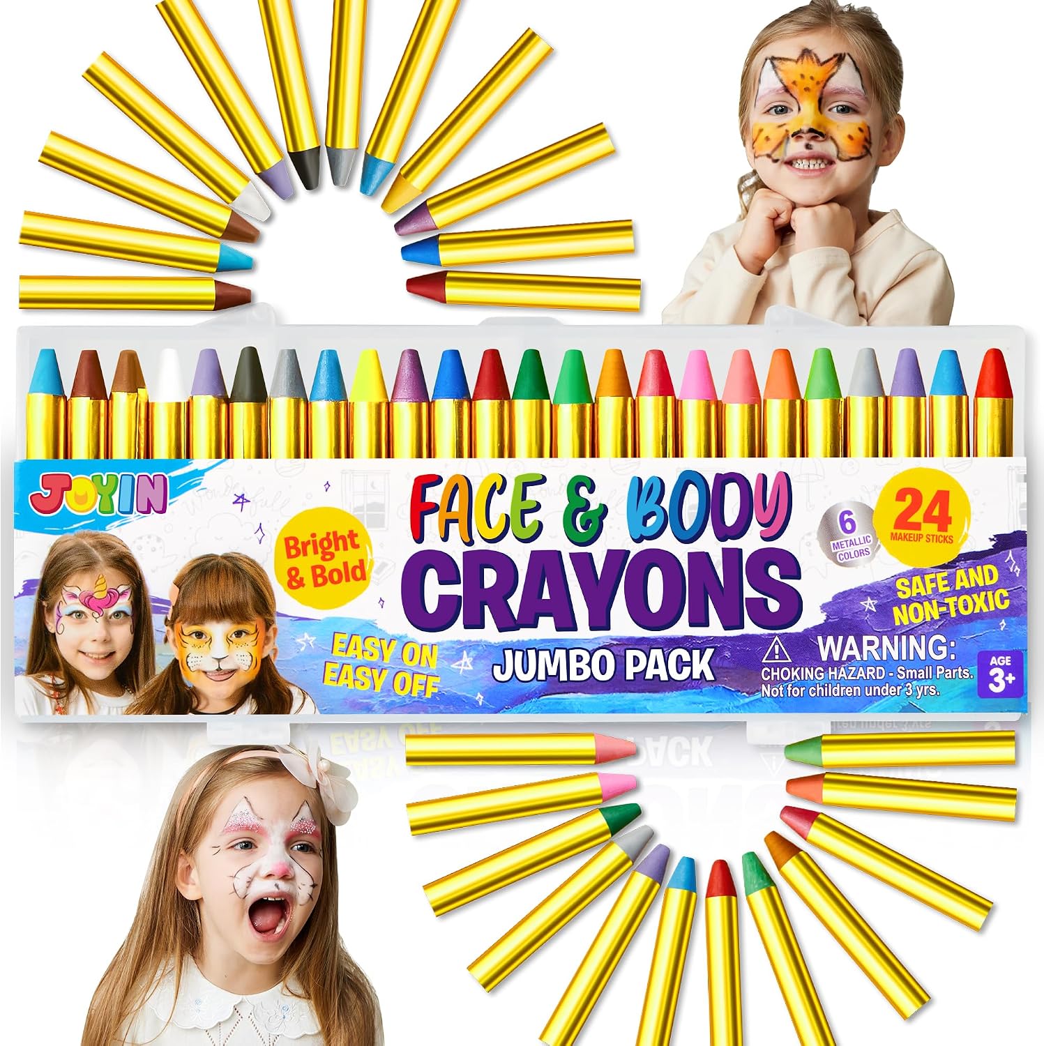 42PCS Face and Body Paint Crayons
