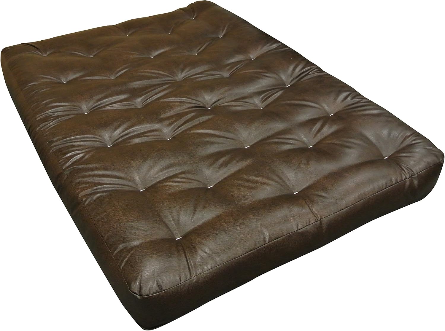 Gold Bond 8" Double Foam & Cotton Futon Mattress, Sage Microfiber, Full, Green
