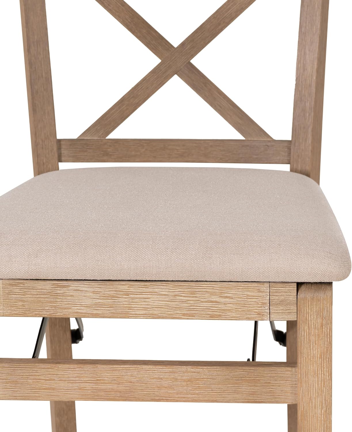 Linon Triena X Back Folding Counter Stool, Brown