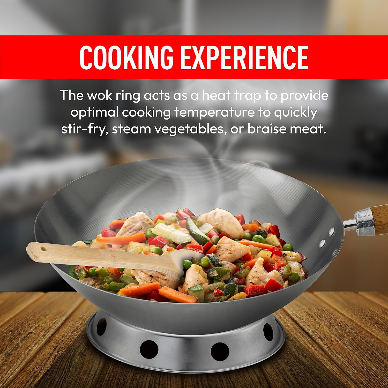 Helen's Asian Kitchen Xylan Non-Stick Wok, 12-Inch Flat Bottom Wok