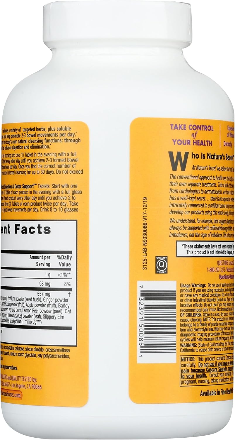Nature's Secret Multi-Herb Colon Cleanse, 275 Tablets