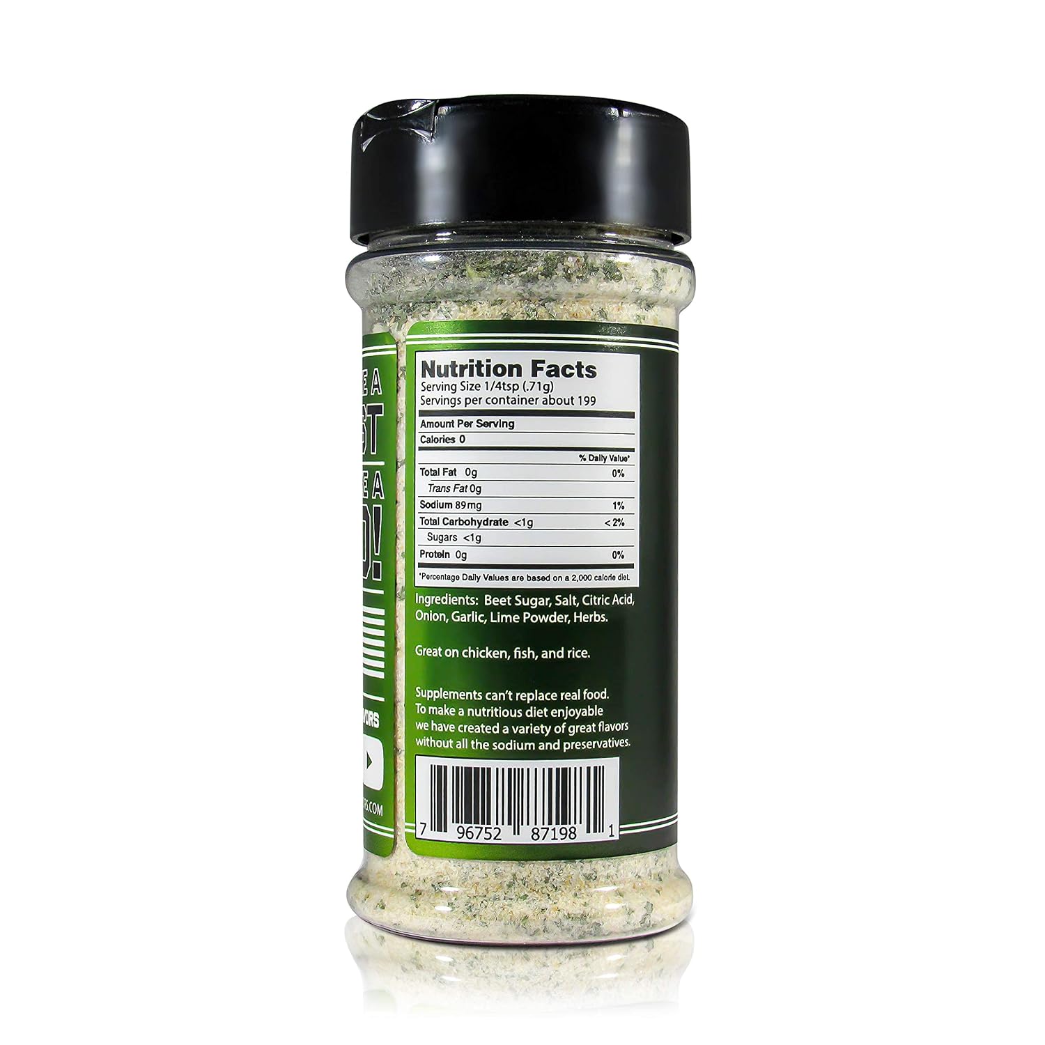 Tequila Lime - Feast Mode Flavors - Low Sodium, No MSG, Gluten Free, All Natural, Meal Prep Seasoning, Healthy, Lime Juice Powder, Tequila Seasoning