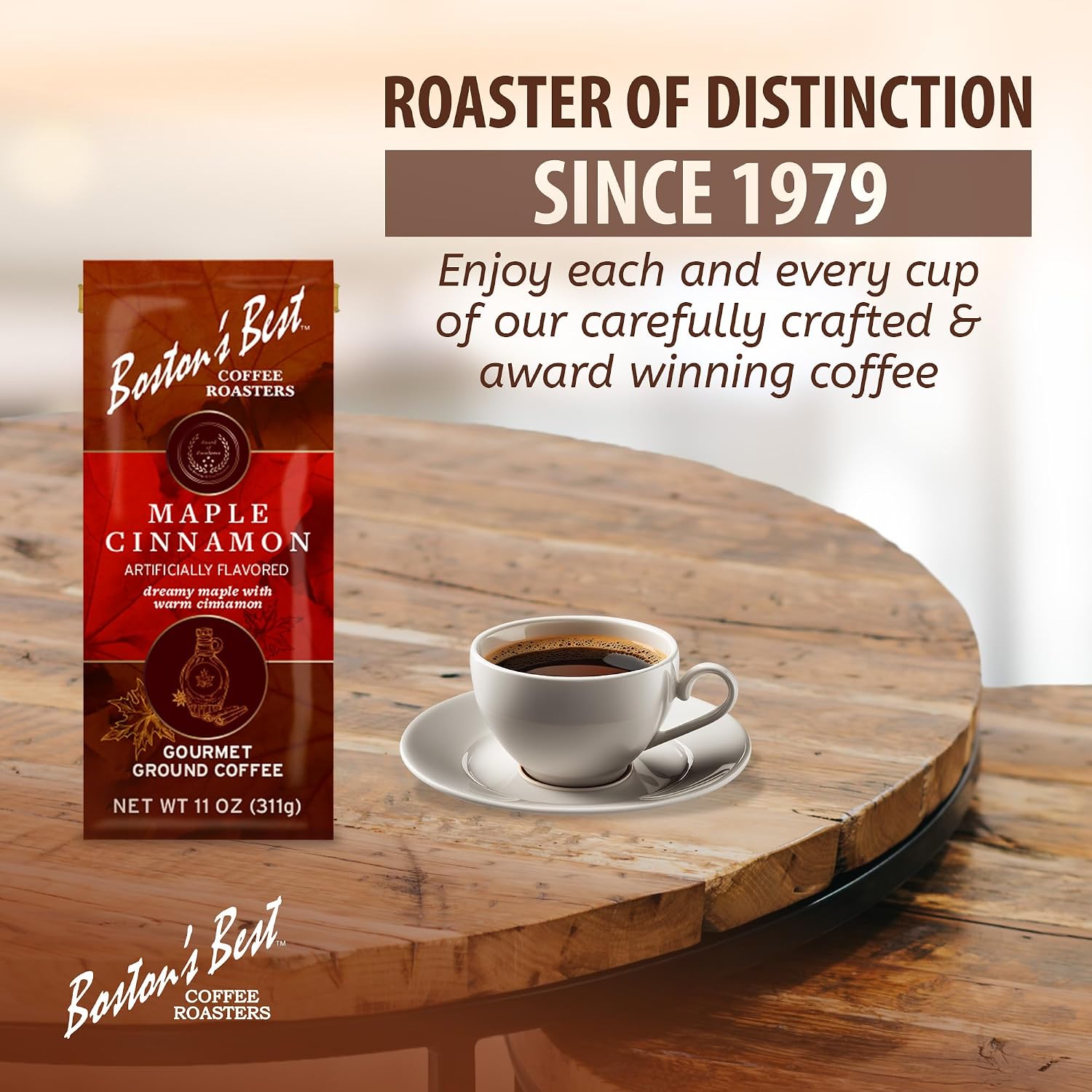 Boston’s Best Coffee - Fall-Inspired Pumpkin Spice Medium Roast Gourmet Delicious Flavored Coffee, Premium Ground - 11 oz. / 311 g Bag