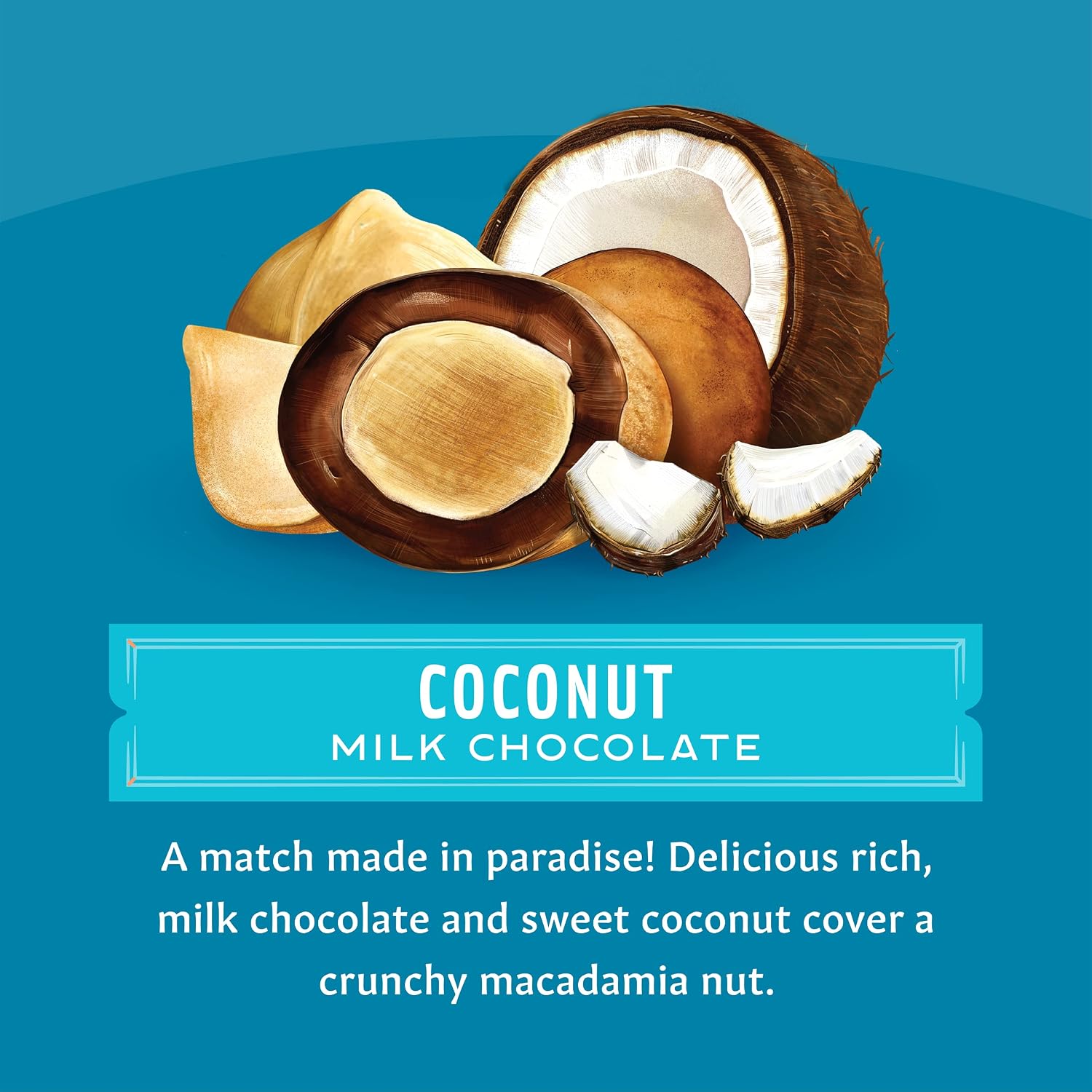 Mauna Loa Premium Roasted Macadamia Nuts, Milk Chocolate Coconut Flavor, 20 Oz Bag (Pack of 1)