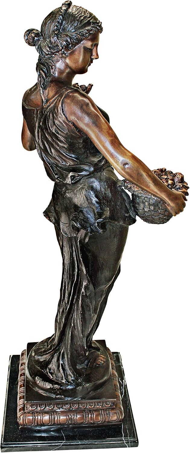Design Toscano Neolithic Style Gaia Earth Mother Woman Indoor/Outdoor Garden Statue, 40 inches tall, Cast Stone Resin, Rough Stone Finish