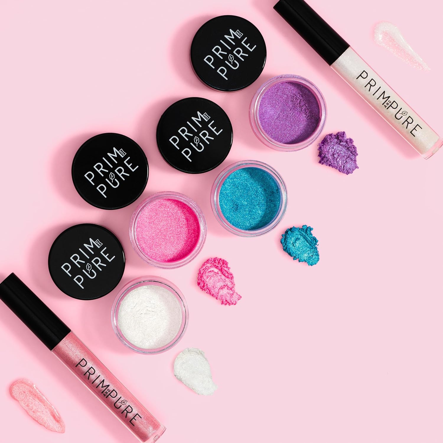 Prim and Pure Mineral Gift Set with Unicorn Mirror| Perfect for Play Dates & Birthday Parties | Kids Eyeshadow Makeup – Mineral | Organic &