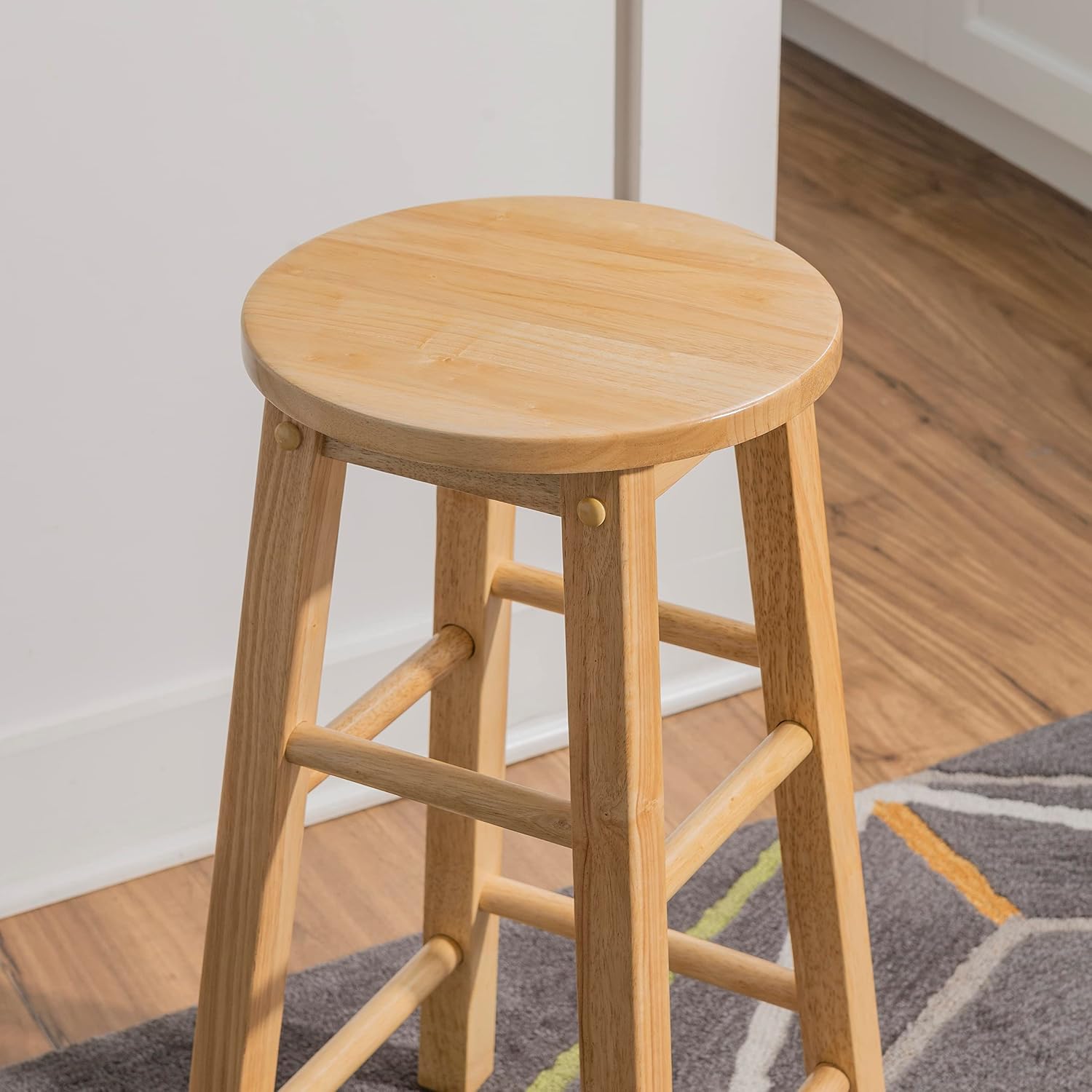 Linon 29-Inch Barstool With Round Seat