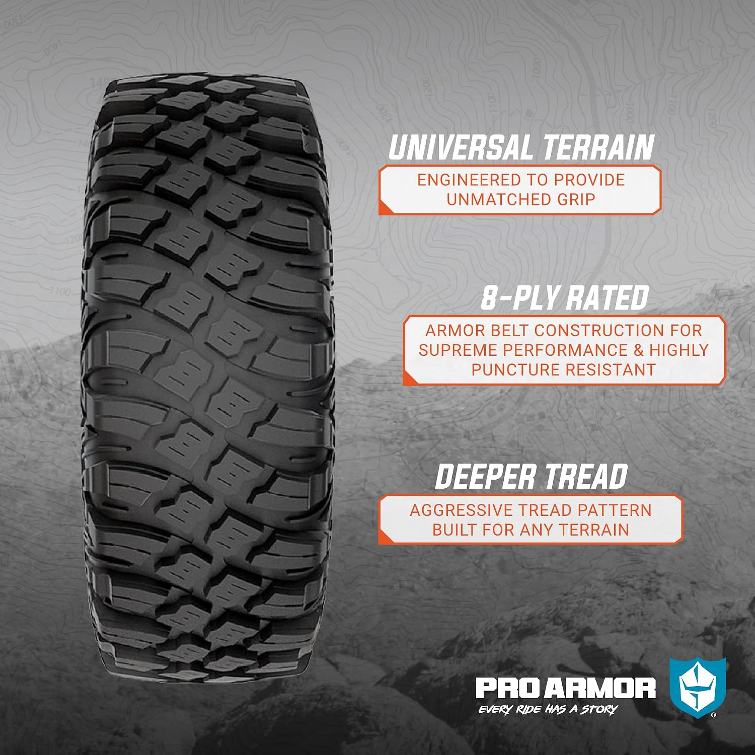 Pro Armor Crawler XG All-Terrain UTV Tire - 32x10R14