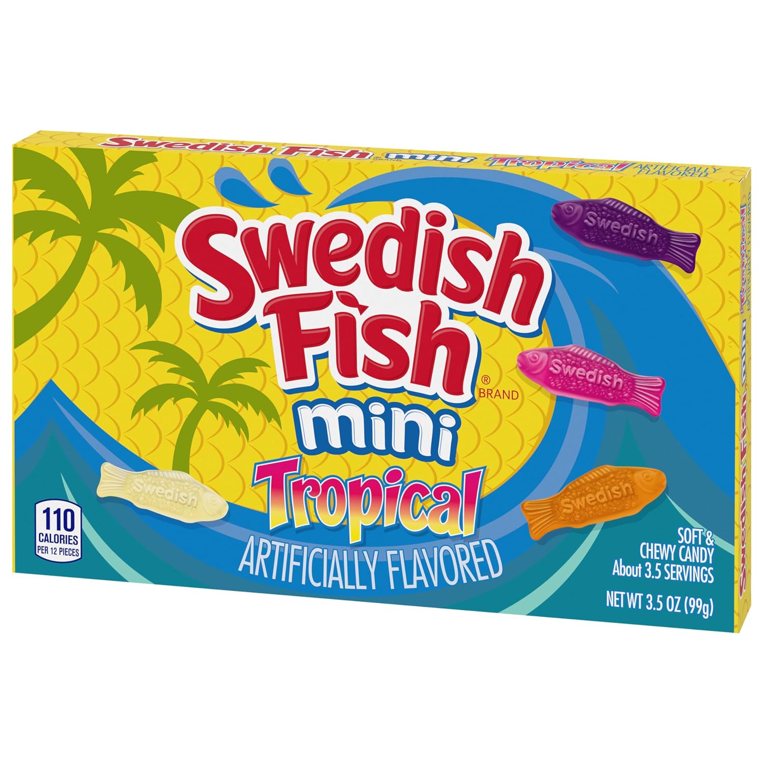 SWEDISH FISH Soft & Chewy Gummy Candy, Bulk Candy, 12-3.1 oz Boxes