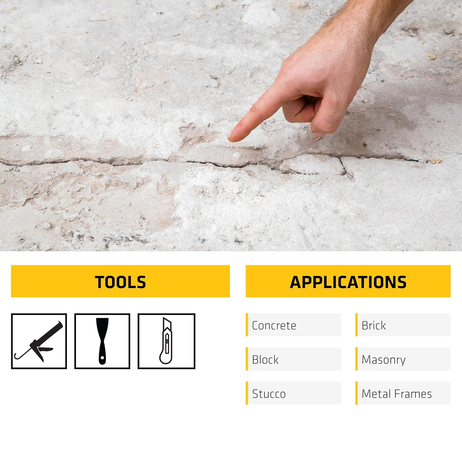SIKA - Sealant - Sikaflex Concrete Fix - Limestone - Elastic sealant for Cracks and Joints - Paintable Polyurethane - 10.1 fl oz