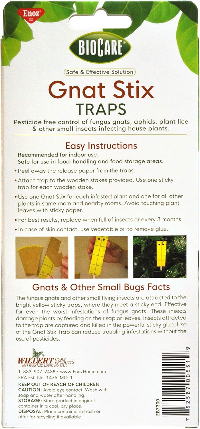 Springstar, S5333 BioCare Gnat Stix, Brown, (Pack of 12)