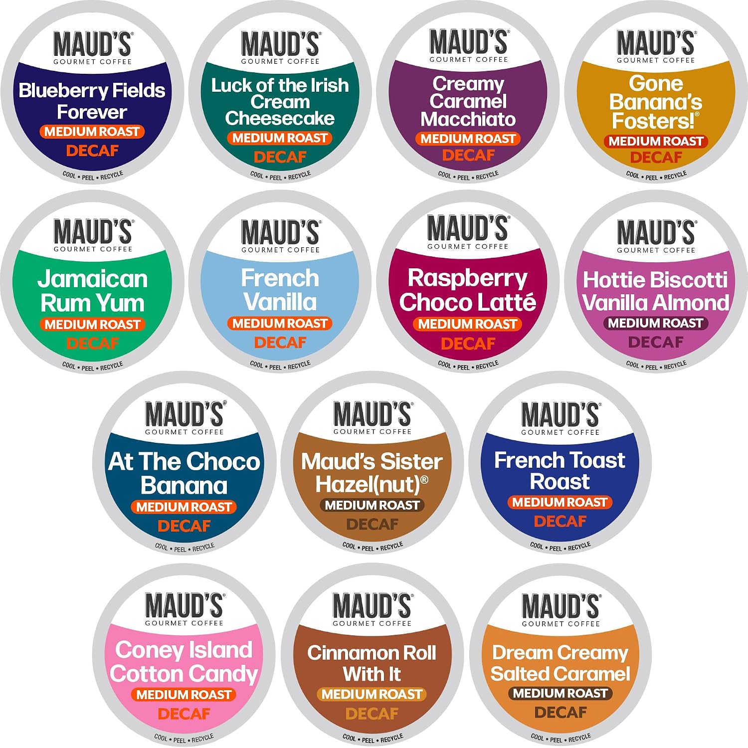Maud’s Decaf Dark Roast Coffee Pods, 100ct | Decaffeinated Coffee in Single Serve Pods – Compatible with Keurig Coffee Makers
