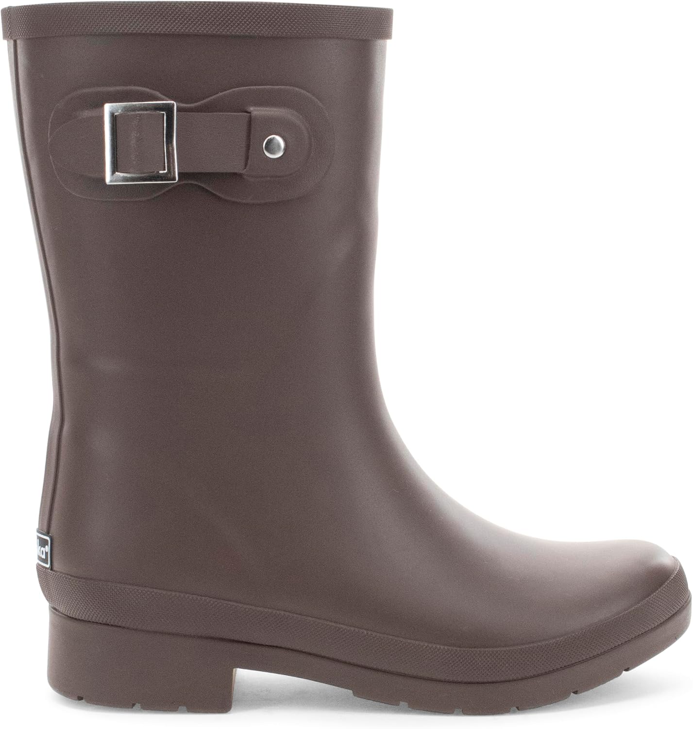 Chooka Women's Waterproof Mid-Height Faux Fur Lined Pull-On Rain Boot