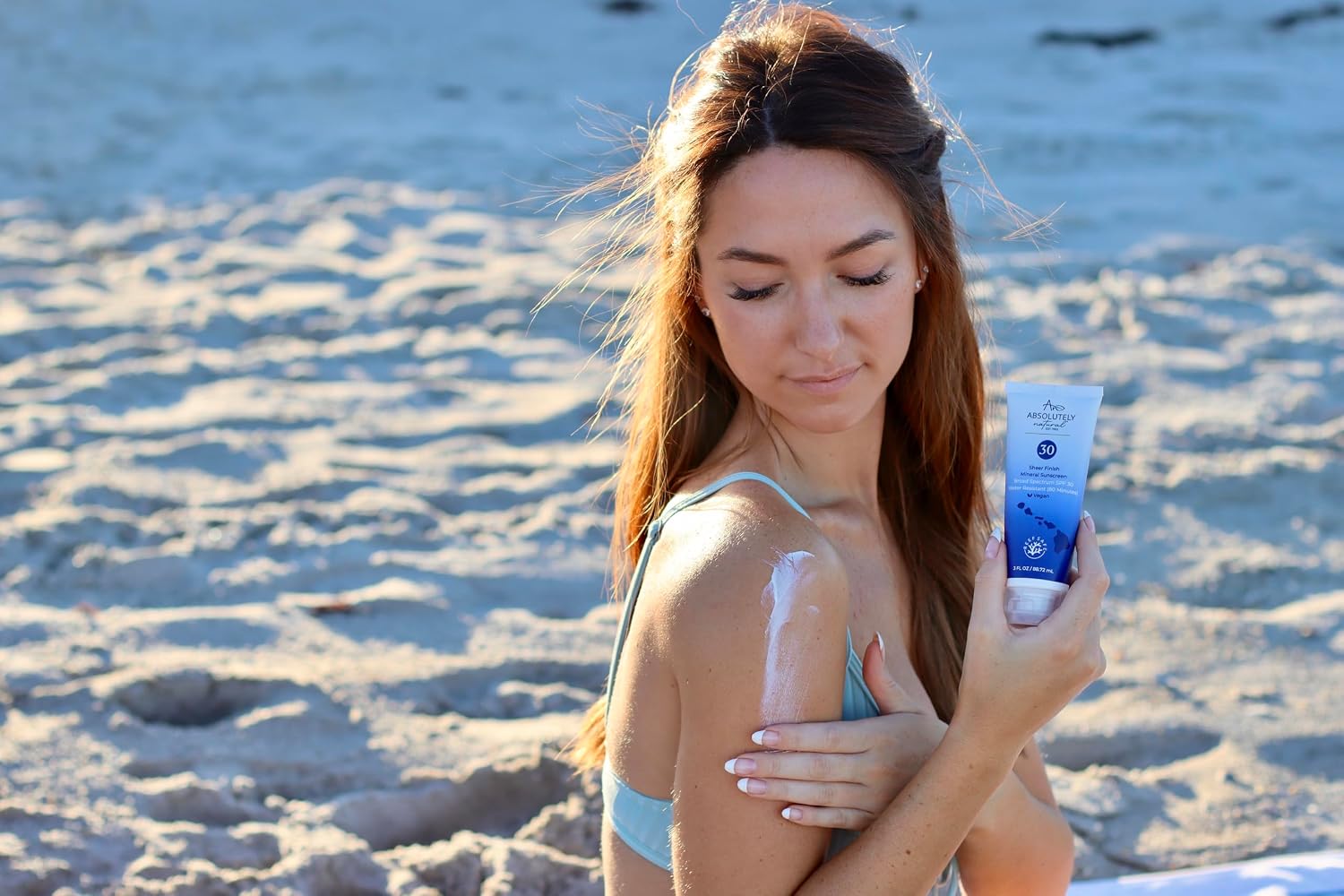 Absolutely Natural - SPF 15 Mineral Sunscreen - Broad Spectrum Water Resistant Moisturizer Lotion For Body & Face - With Non-Nano Zinc Oxide, Vitamin E, & Antioxidants - Made in USA, 3 Oz