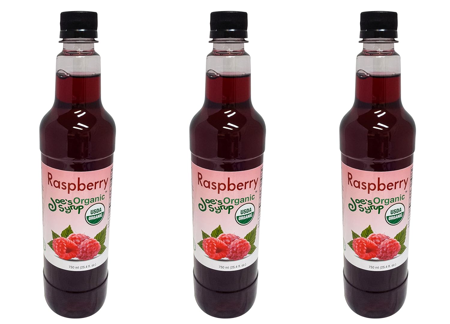 Joe’s Syrup Organic Flavored Syrup, Organic Strawberry, 750 ml | Vegan, gluten-free, Non-GMO, no HFCS; for cocktails & desserts