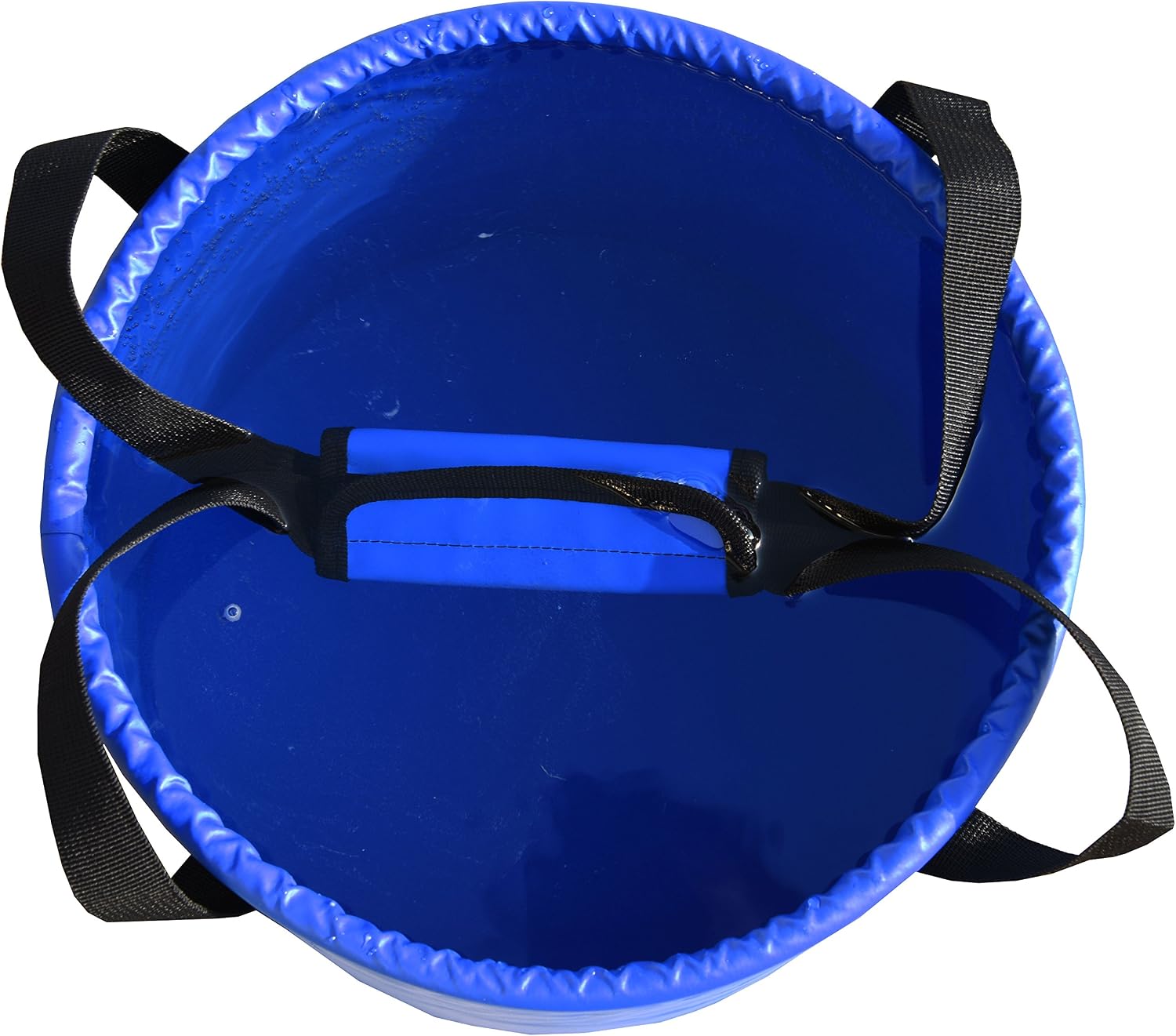 Freegrace Collapsible Bucket with Mesh Tool Pocket - 10L, 16L & 23L Portable Folding Water Container - Heavy Duty 500D Tarpaulin, BPA-Free Wash Basin for Camping, Fishing, RV, and Car Washing