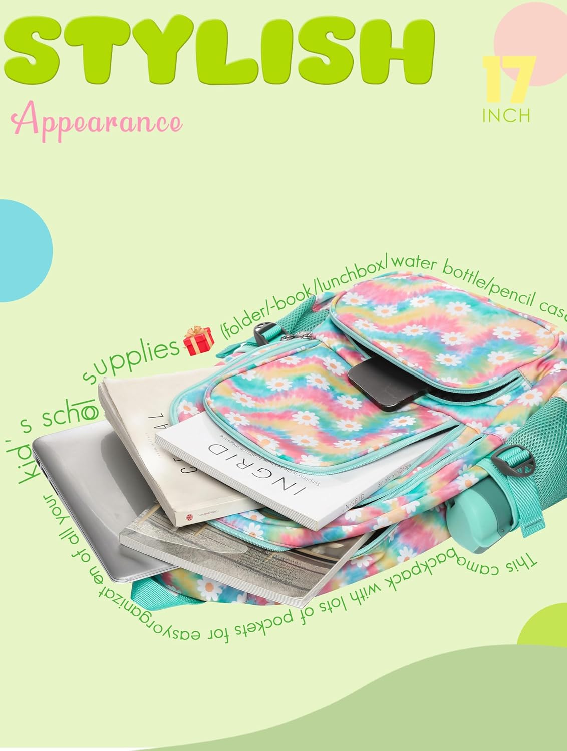 BLUEFAIRY Kids Backpack for Boys Elementary Book Bags Primary Middle School Bookbags for Childs Water Resistant Back to School Gifts Son Mochila