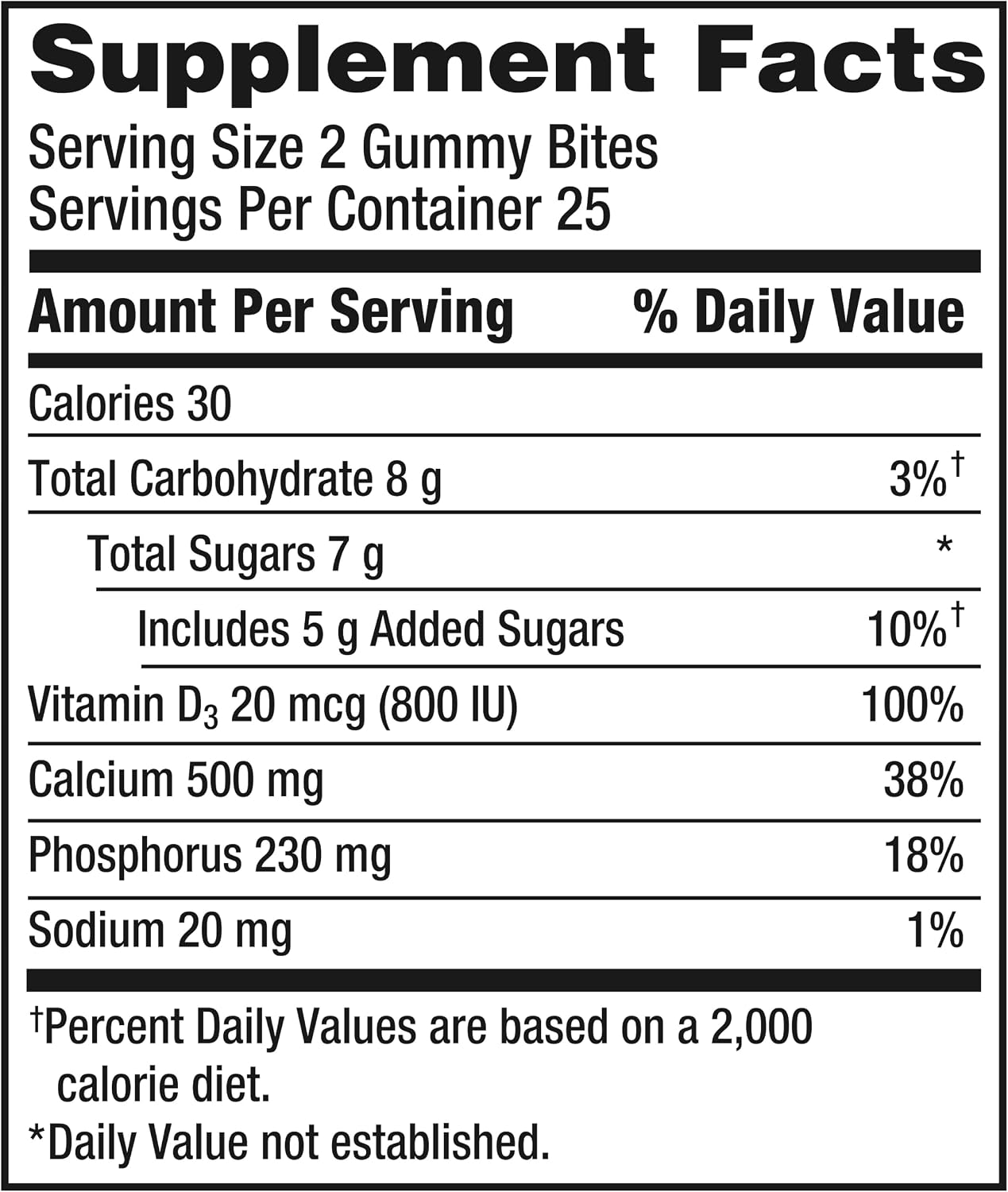 Caltrate Gummy Bites 600 Plus D3 Vitamin D and Calcium Supplement, 50 Count | Highest Level of Vitamin D3, Maximizes Calcium Absorption to Support Strong Bones and Daily Function