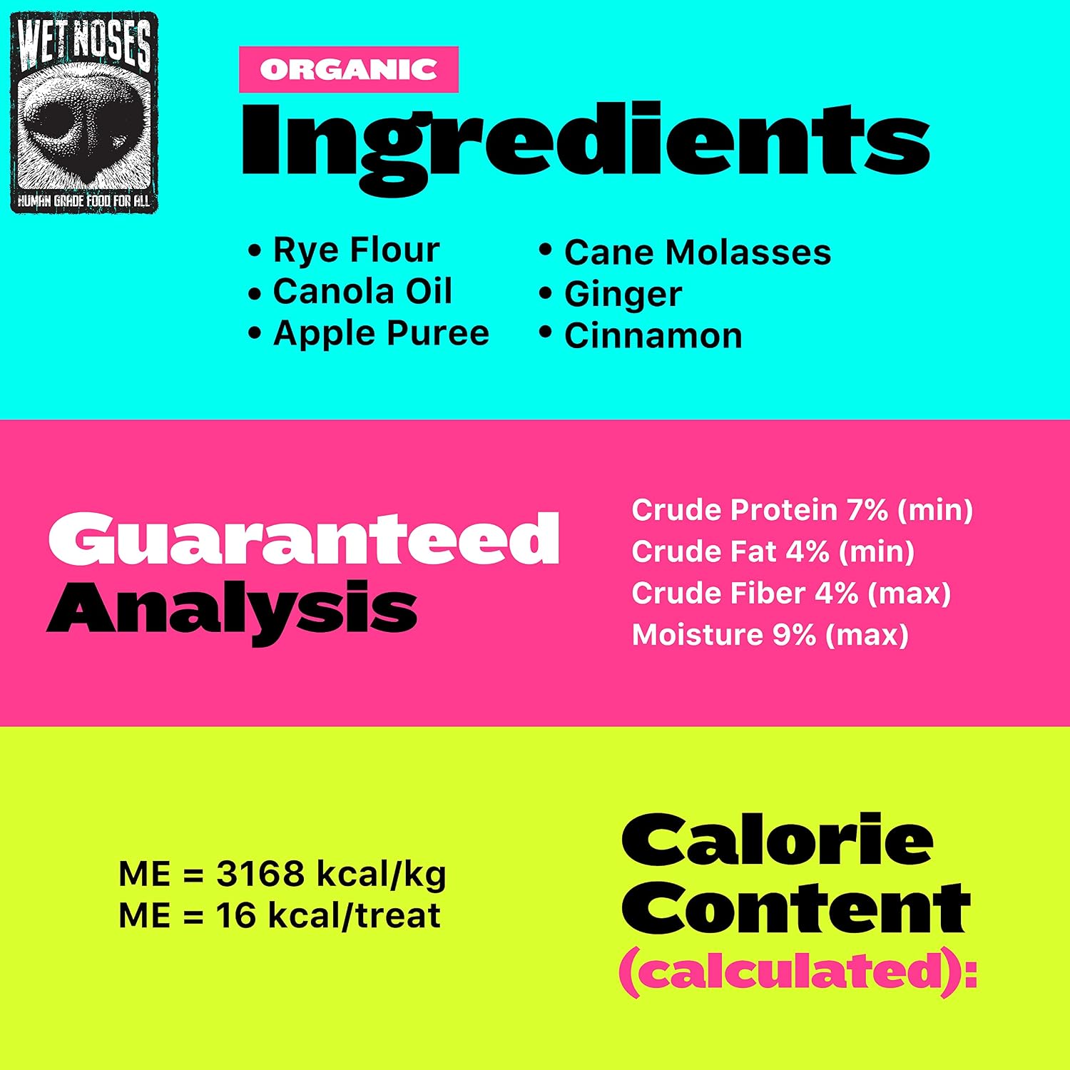 Wet Noses Organic Crunchy Dog Treats – All-Natural, Human-Grade, Non-GMO, Healthy Training & Delicious Snacks for Dogs
