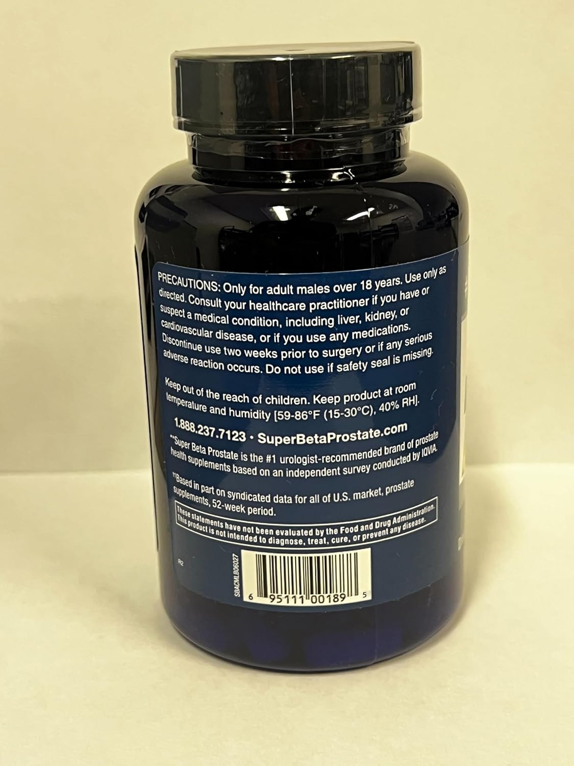 SUPER BETA PROSTATE Advanced - Prostate Health Supplements for Men, 60ct | Reduce Bathroom Trips, Promote Sleep