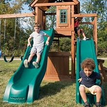 Willows Peak Deluxe, WS 8350, swing set for kids, swing set with slide, wooden swing set