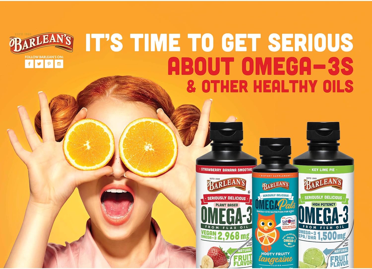 Barlean's Mango Peach Omega-3 Fish Oil, Vitamin D, 1080mg EPA & DHA, 8oz | Wild-caught fish oil plus vitamin D, EPA DHA omega-3, Burpless, Non-GMO, Gluten-free, Heart, brain, bone & immune