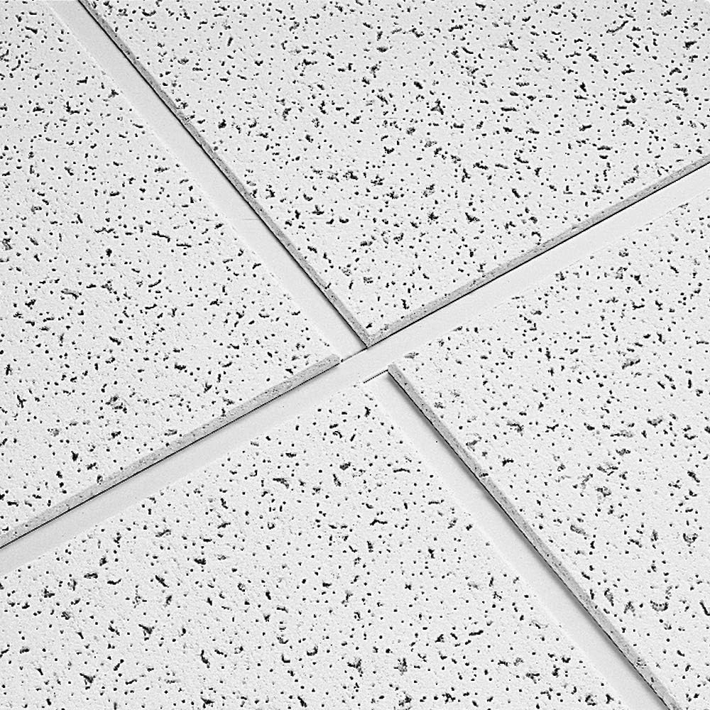 Armstrong Ceiling Tiles; 2x2 Ceiling Tiles - 16 pcs White; Acoustic Ceilings for Suspended Grid; CORTEGA 704