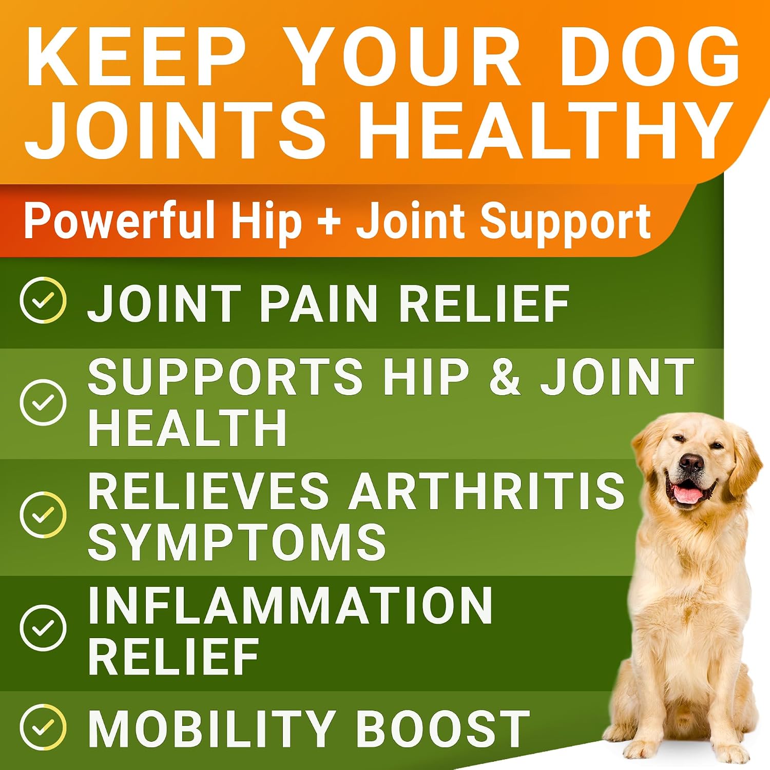 Advanced Glucosamine for Dogs, Chondroitin & MSM Hip Joint Supplement Chews