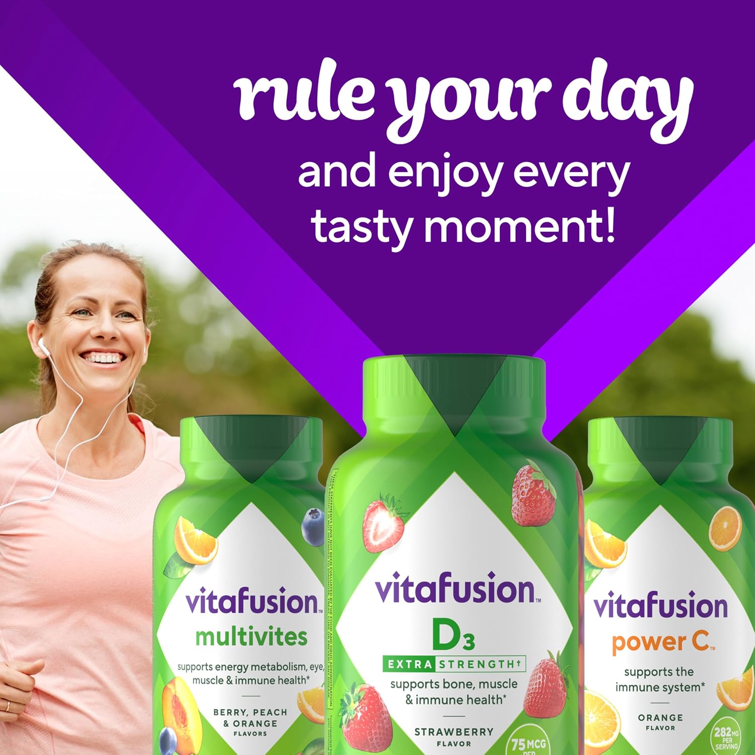 Vitafusion Vitamin D3 Gummies | 75 mcg | 120 Adult Gummy Vitamins