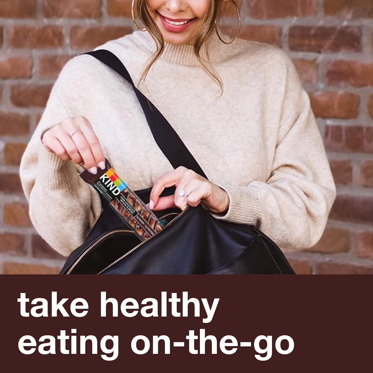KIND Healthy Snacks Bars, Dark Chocolate Nuts & Sea Salt, Gluten Free, Low Sugar, High Fiber Snacks, 6g Protein, 12 Count