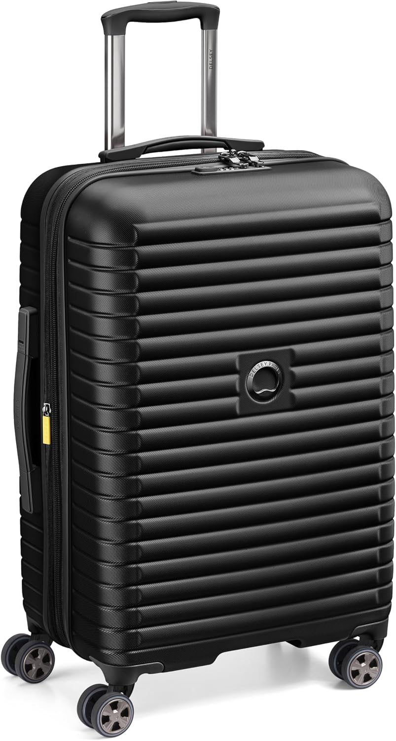 DELSEY PARIS Cruise 3.0, 20 Inch Carry-On Hardside Luggage, Deep Sea Navy | Expandable Suitcase, Lightweight 100% Polycarbonate Shell, Dual-Density Spinner Wheels, USB Port, TSA Lock